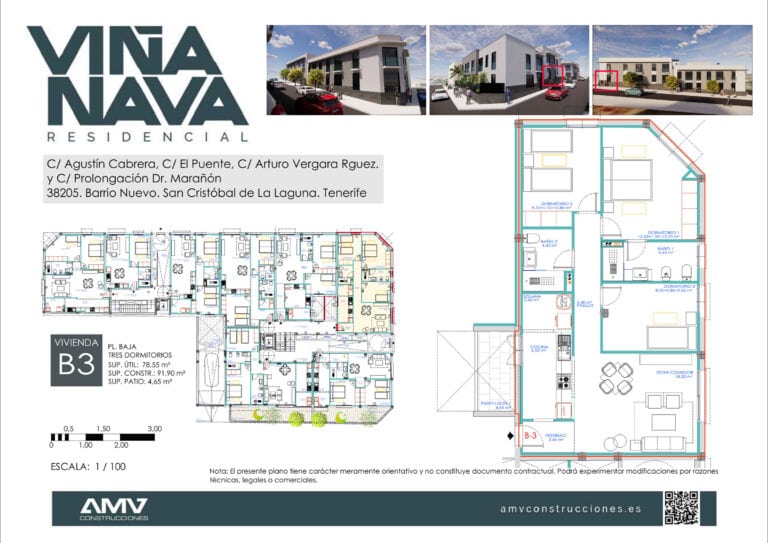 Plano de la vivienda B3 de Residencial Viña Nava Fase 2