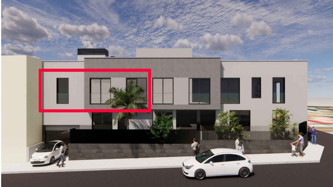 Vivienda B9 marcada en la fachada de Residencial Viña Nava Fase 2