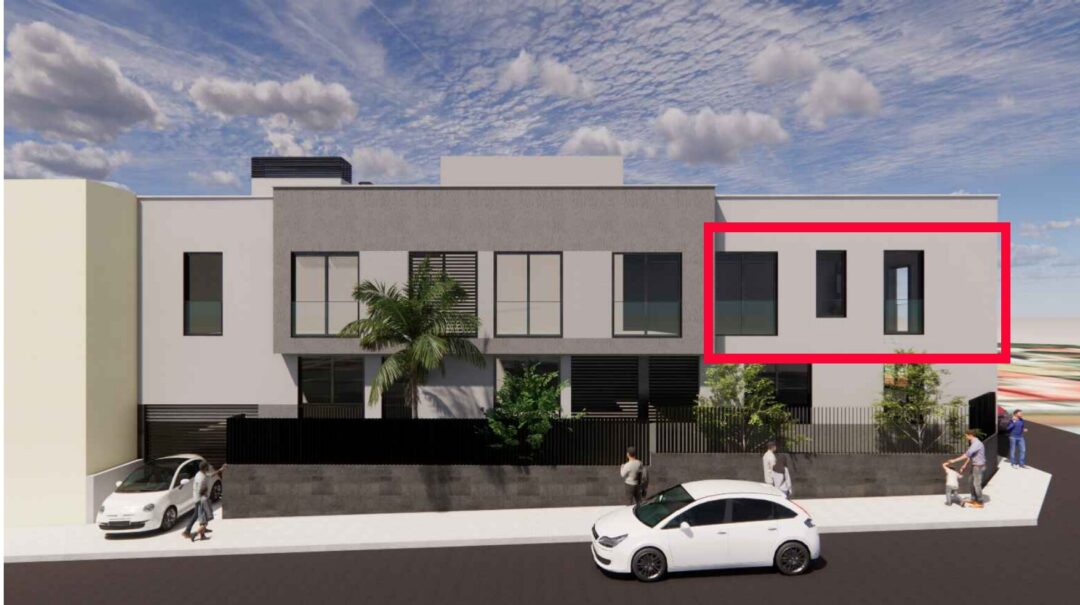 Vivienda B11 marcada en la fachada de Residencial Viña Nava Fase 2