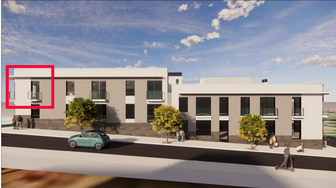 Vivienda B12 marcada en la fachada de Residencial Viña Nava Fase 2