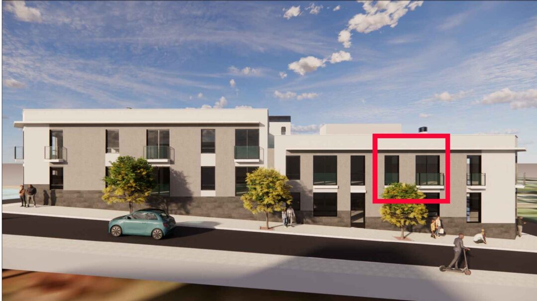 Vivienda B16 marcada en la fachada de Residencial Viña Nava Fase 2