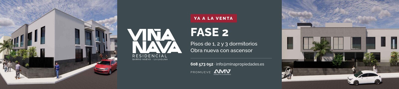 Residencial Viña Nava Fase 2: pisos de 1, 2 y 3 dormitorios ya a la venta en Barrio Nuevo, La Laguna